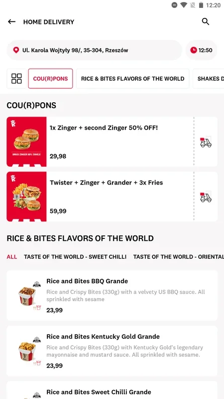 KFC for Android - Order Your Favorite Meals Easily