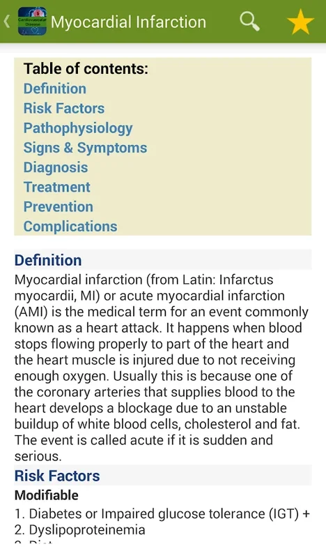 Heart Diseases for Android: Comprehensive Cardiovascular App