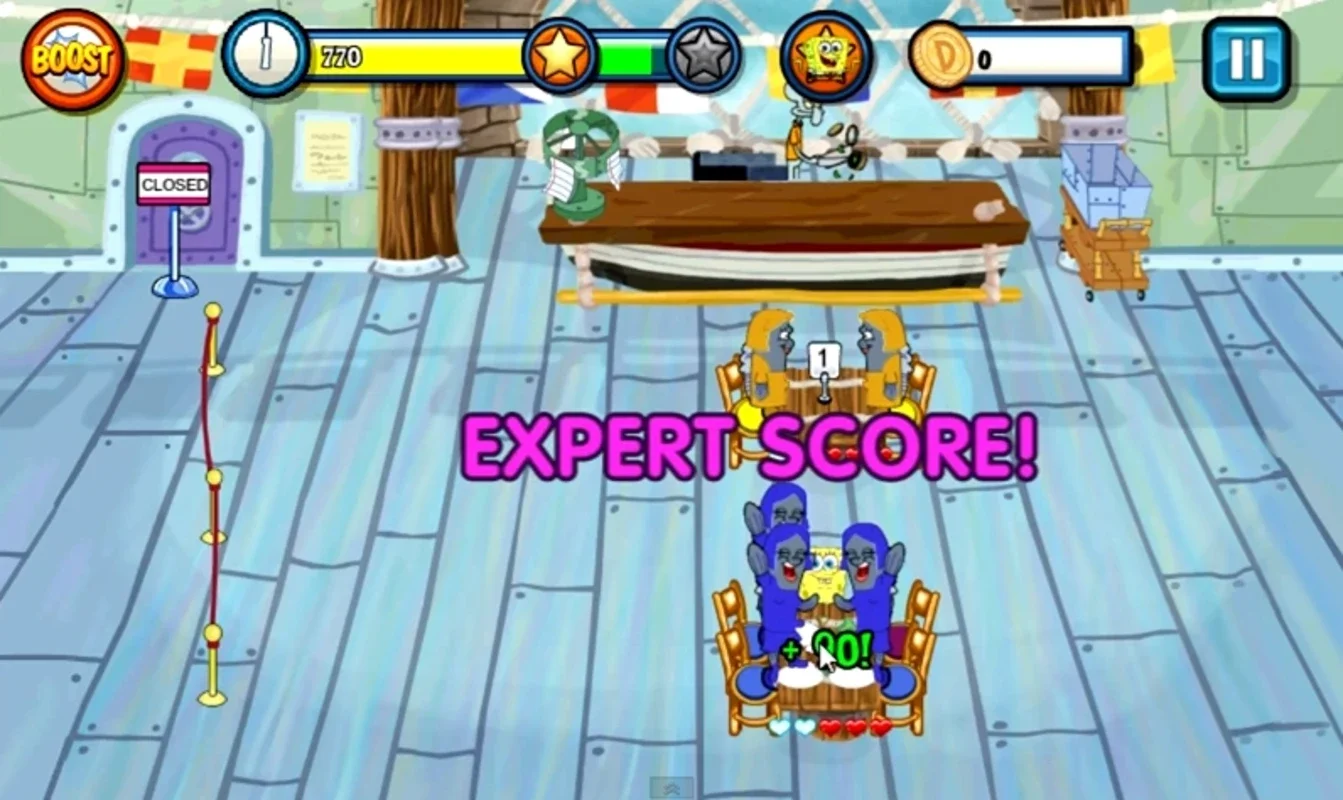 SpongeBob Diner Dash for Android - Manage SpongeBob's Burger Chain