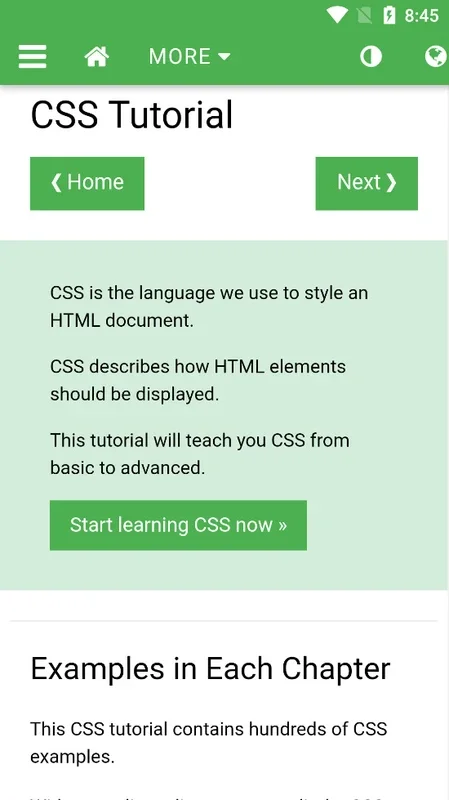 W3schools for Android - Access Programming Tutorials