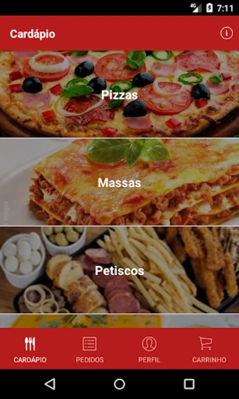 Sabores do Chef for Android - Order Pasta and Snacks Easily