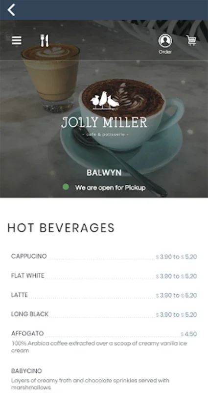 The Jolly Miller for Android - Streamline Your Café Visits