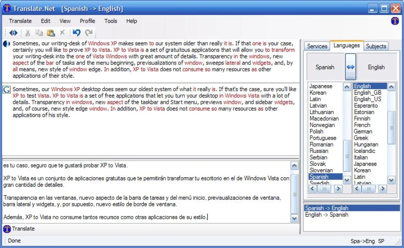 Translate.Net for Windows: Access Multiple Online Translators from Your Desktop