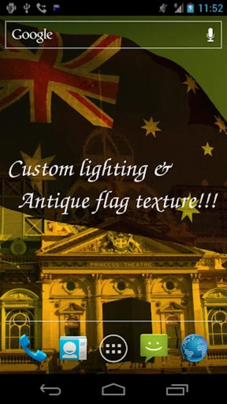 Australia Flag for Android - Interactive Live Wallpaper