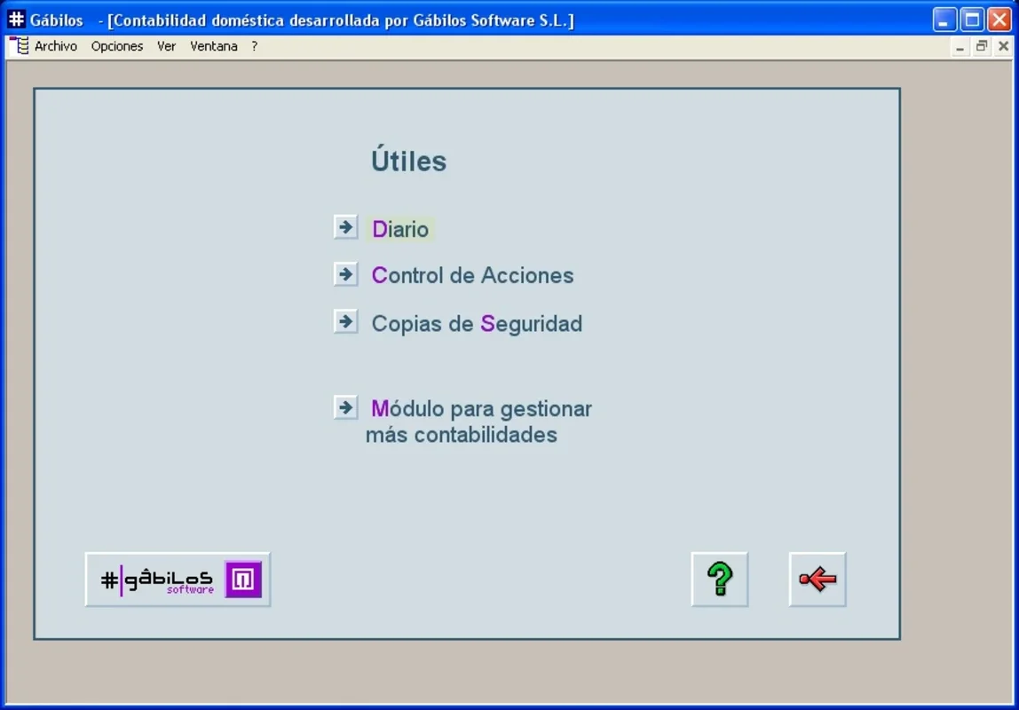 Gabilos Contabilidad Domestica for Windows: Streamlined Home Accounting