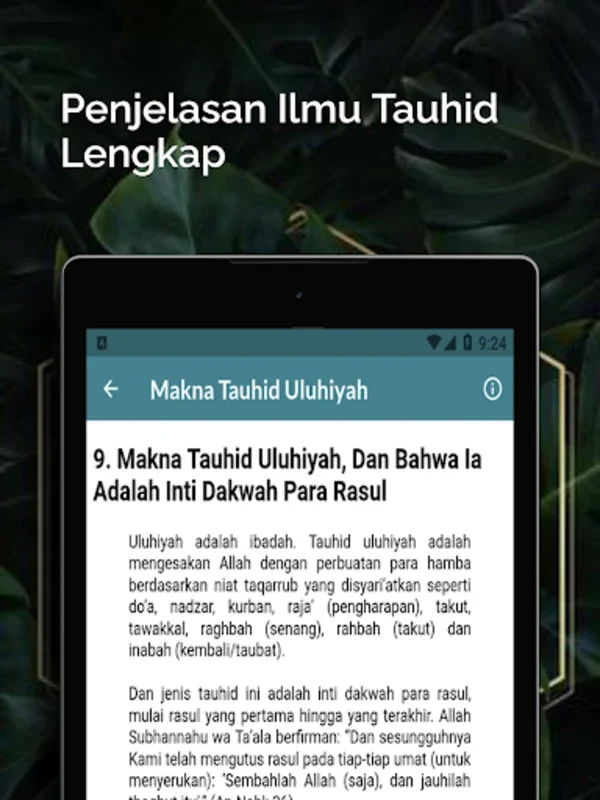 Ilmu Kitab Tauhid Lengkap Baru for Android - A Spiritual Learning App