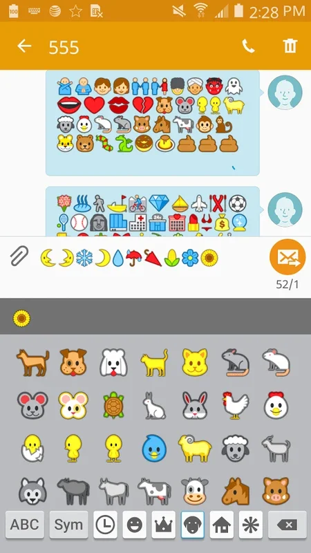 Emoji 3 Free Font Theme for Android: Adorable Emojis Galore