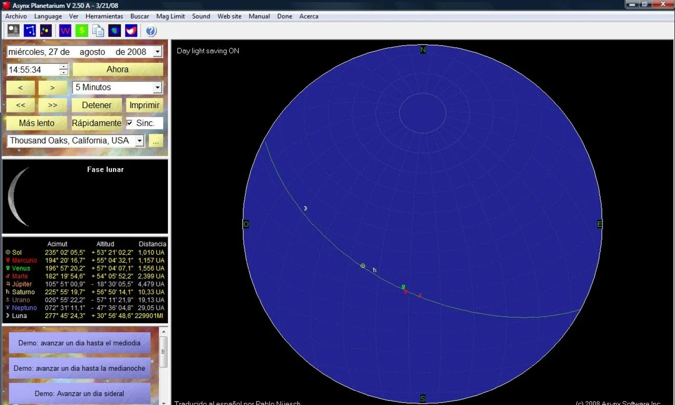 Asynx Planetarium for Windows - Explore the Sky