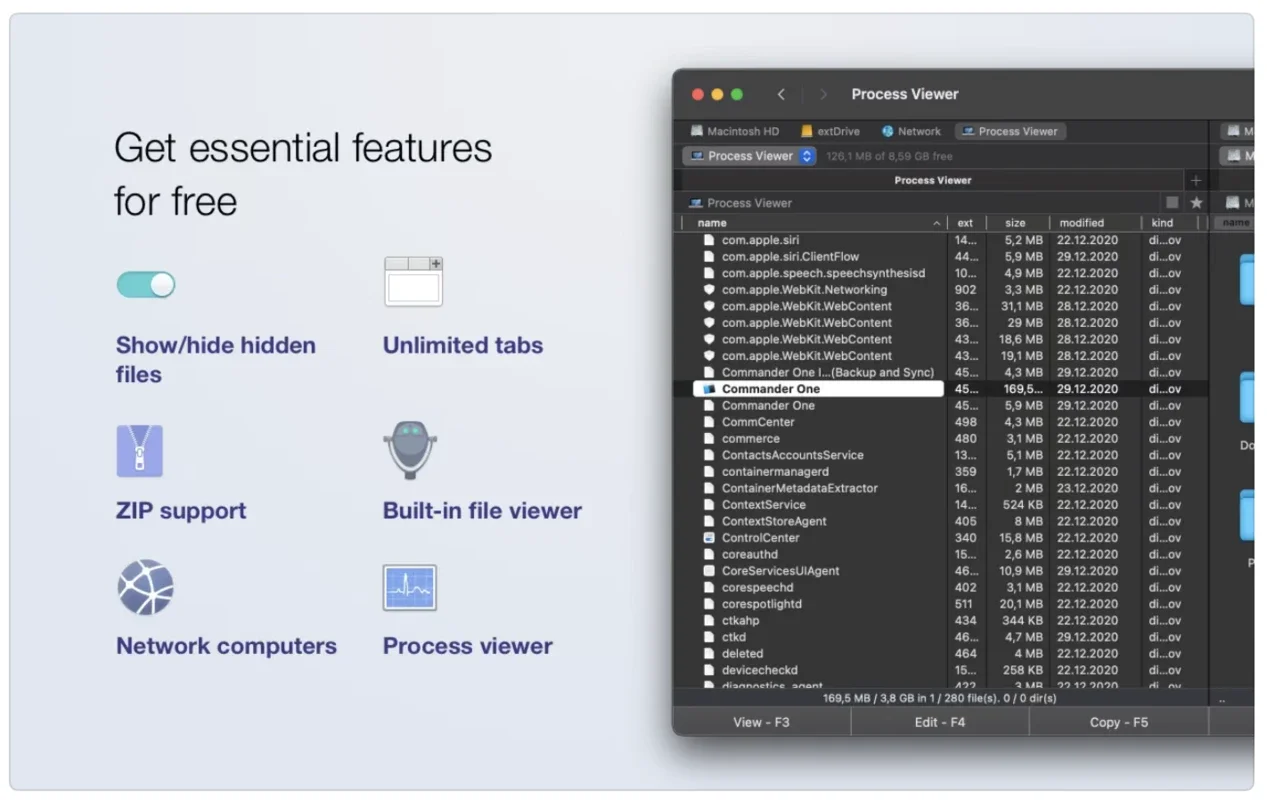 Commander One for Mac - Manage Files with Ease