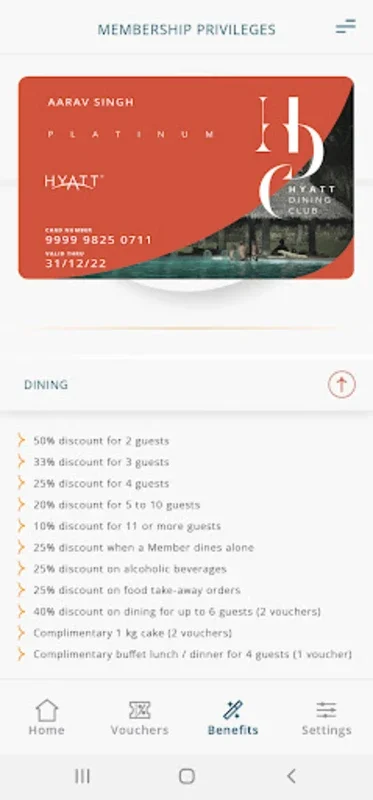 Hyatt Dining Club for Android: Unlock Exclusive Dining Privileges