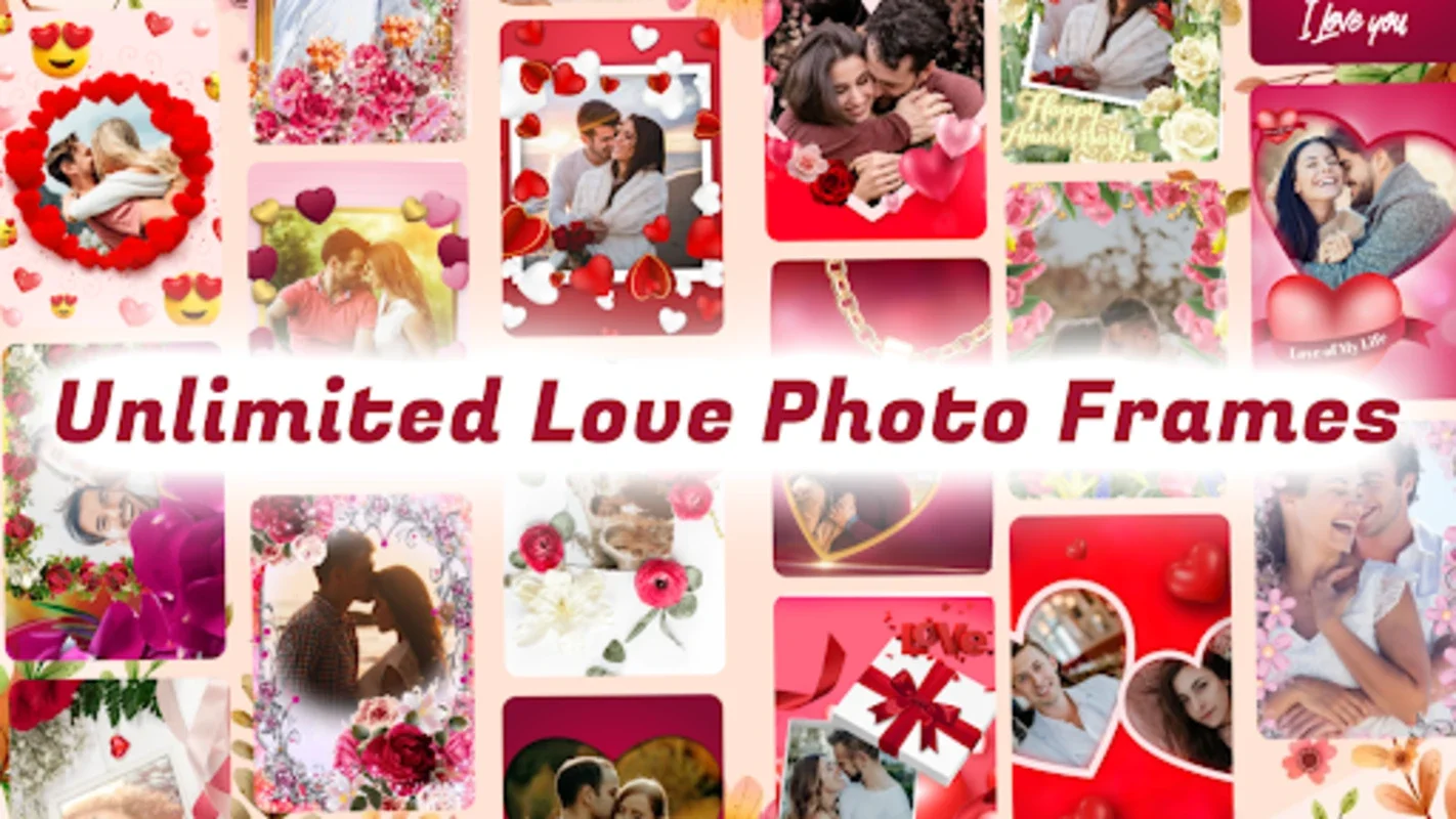 Romantic Love Photo Frame for Android: Create Romantic Photo Collages