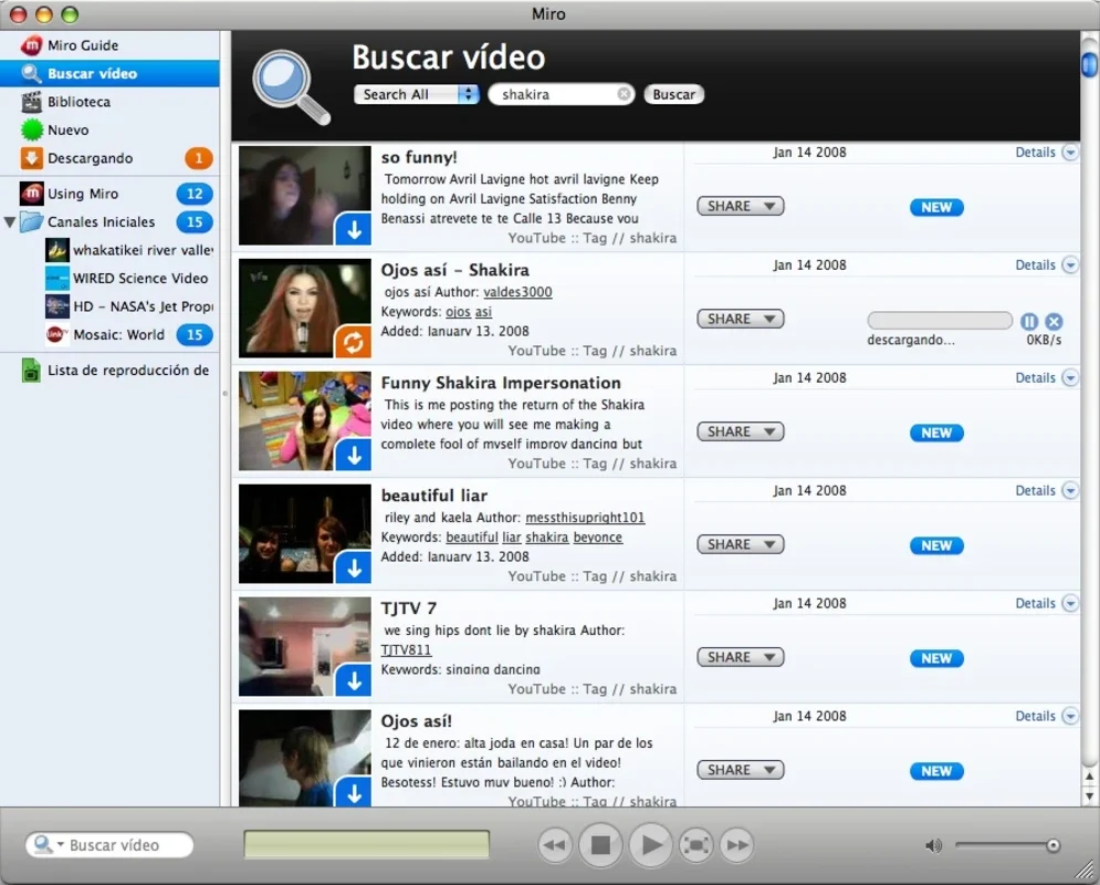 Miro for Mac - Access Internet TV and Multimedia