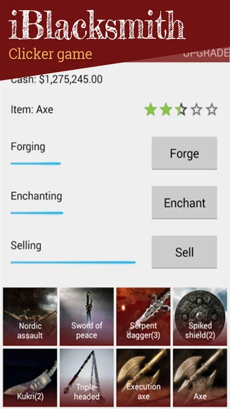 iBlacksmith for Android: Forge and Enchant Strategically