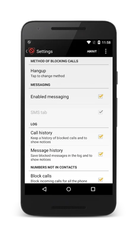 BlackList for Android - Block Calls and SMS