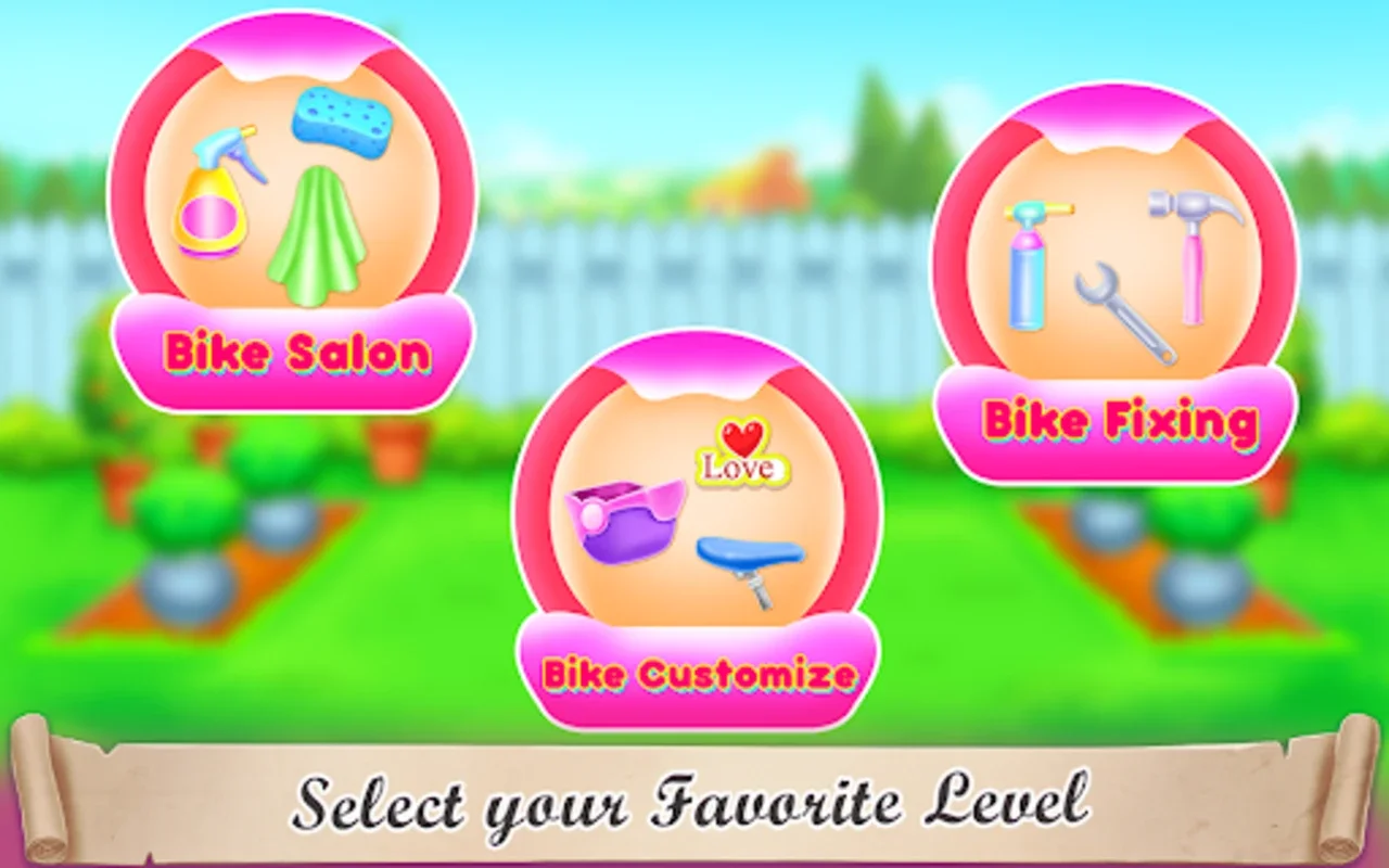 Girl Bike Fix & Washing Salon for Android - No Downloading Needed