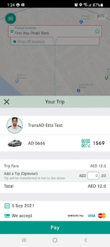 Abu Dhabi Taxi for Android - Seamless Ride Booking