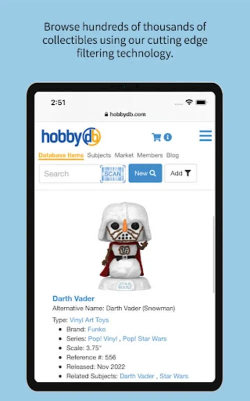 hobbyDB Vision for Android: Streamlined Collecting