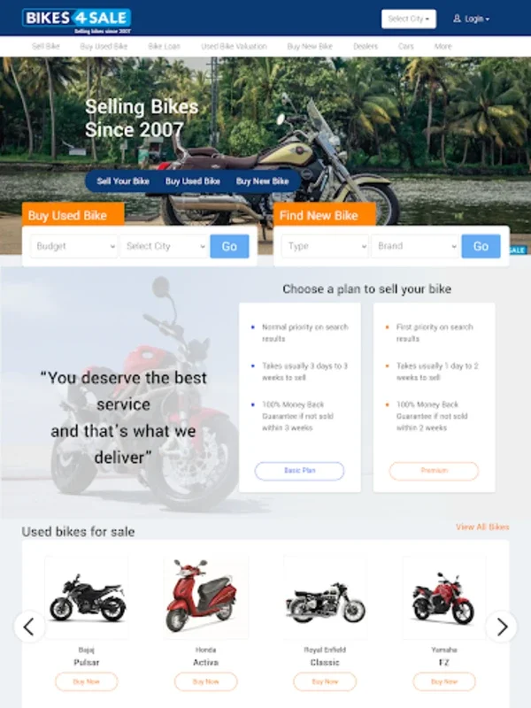 Bikes4Sale - Selling Bikes Sin for Android