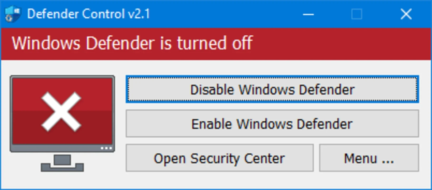 Defender Control: Easily Manage Microsoft Defender on Your Windows PC