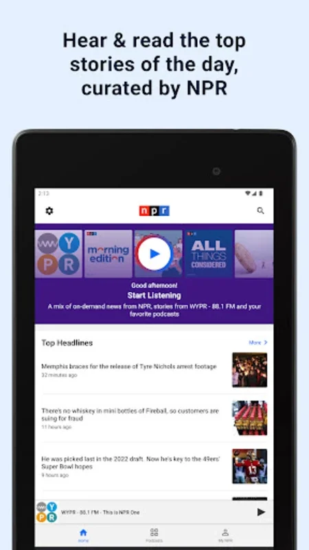 NPR News for Android: Enrich Your Public Radio Experience