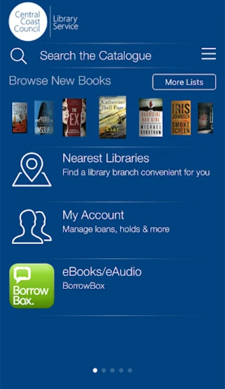 Central Coast Library Service for Android - Streamlined Access