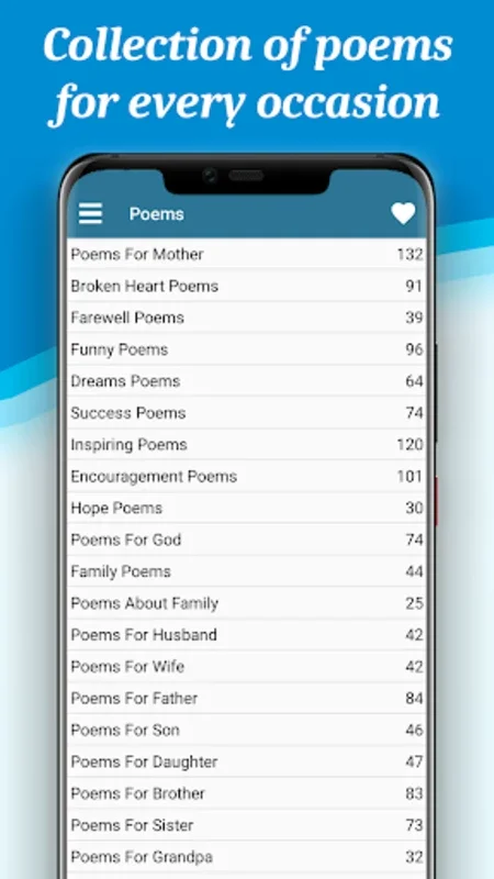 Great Poems For All Occasions for Android - No Downloading Needed