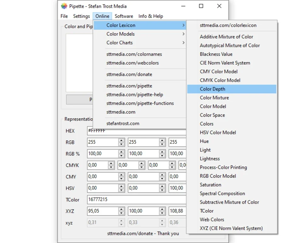 Pipette for Mac - Free Color Identification Tool