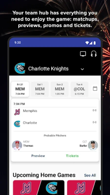 First Pitch for Android - Follow Minor League Baseball