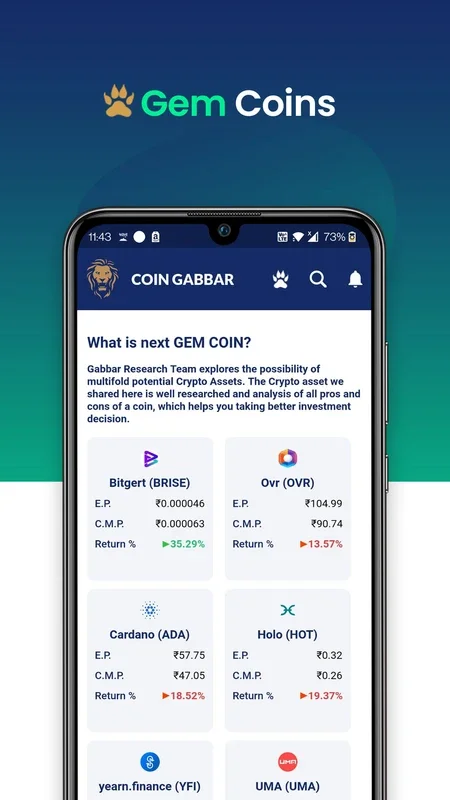 Coin Gabbar for Android: Comprehensive Crypto App