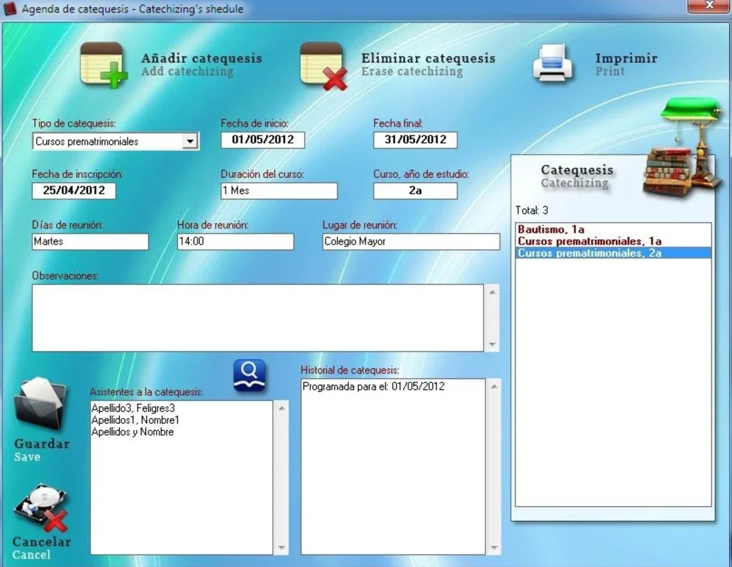 Gestión parroquial for Windows - Manage Parish Easily