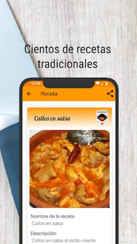 Cocina tradicional (Recetas) for Android - Culinary Delights