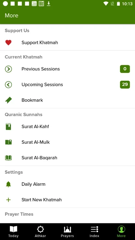 Khatmah: Personalized Quran Reading App for Android