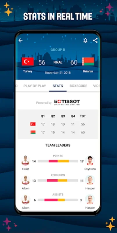 EuroBasket W for Android - Follow Europe's Top Women's Basketball