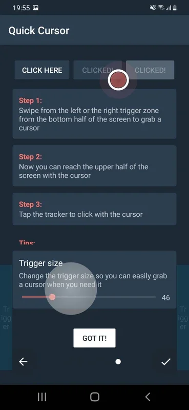 Quick Cursor for Android - Improve Your Screen Interaction