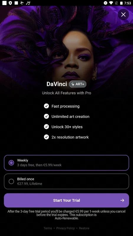 DaVinci for Android - Revolutionizing Art Creation