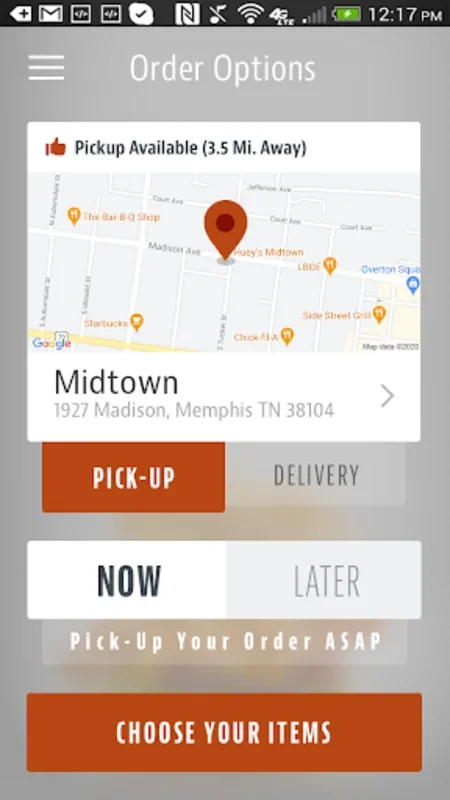 Huey Burger for Android - Effortless Meal Ordering