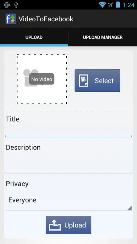 Video to Facebook for Android - Effortless Video Uploads