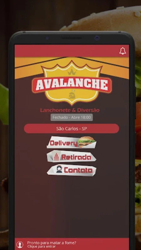 Avalanche Lanchonete for Android - Streamlined Food Ordering