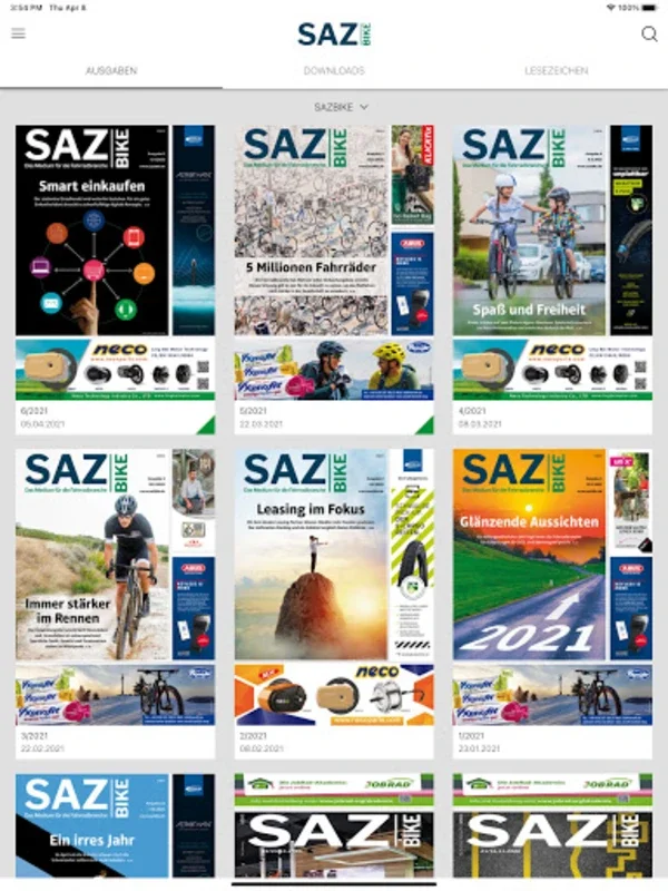 SAZbike for Android - Stay Informed on Cycling Trends