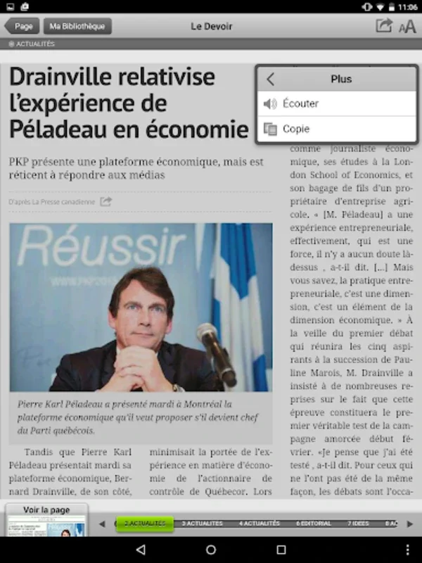 Le Devoir virtuel for Android: Seamless Digital Reading