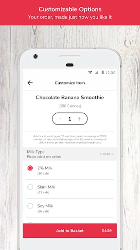 Thrive: Good Food, Fast for Android - Simplifying Meal Orders