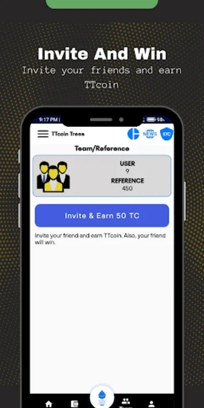 TTcoin Trees for Android - Earn Eco-Crypto Bi-Daily