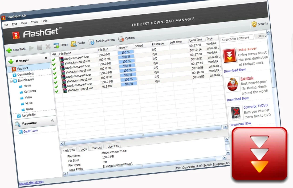 FlashGet for Windows - Faster Downloads