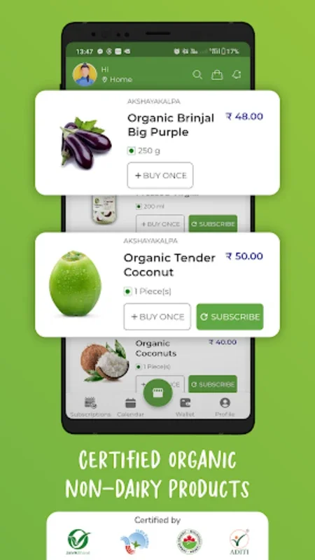 Akshayakalpa Organic Milk for Android: Fresh & Eco-Friendly