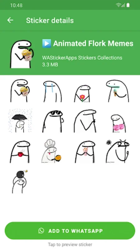 Flork Stickers for Android: Enhance WhatsApp Chats