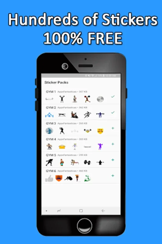 Fitness Gym Stickers WAStickerapps for WhatsApp on Android