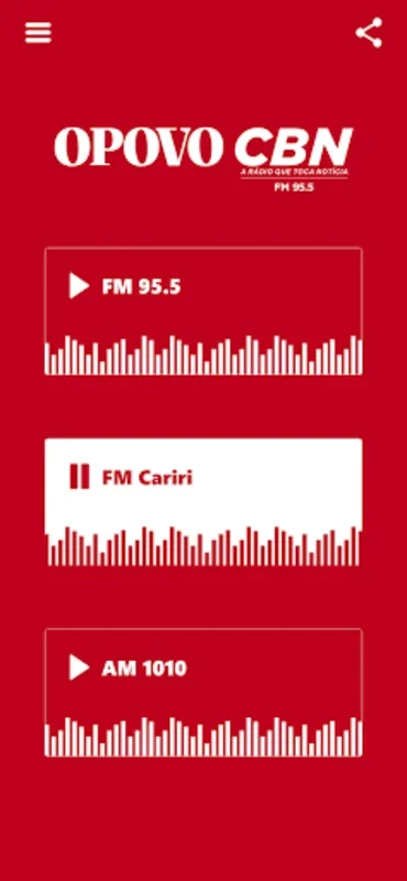 O POVO CBN for Android - Engaging Live Radio