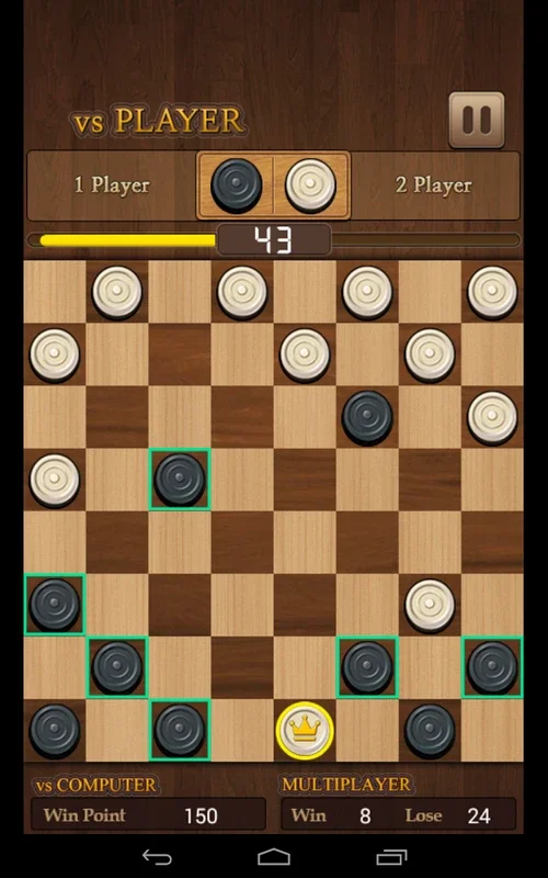 King of Checkers for Android - Great for Solo or Multiplayer