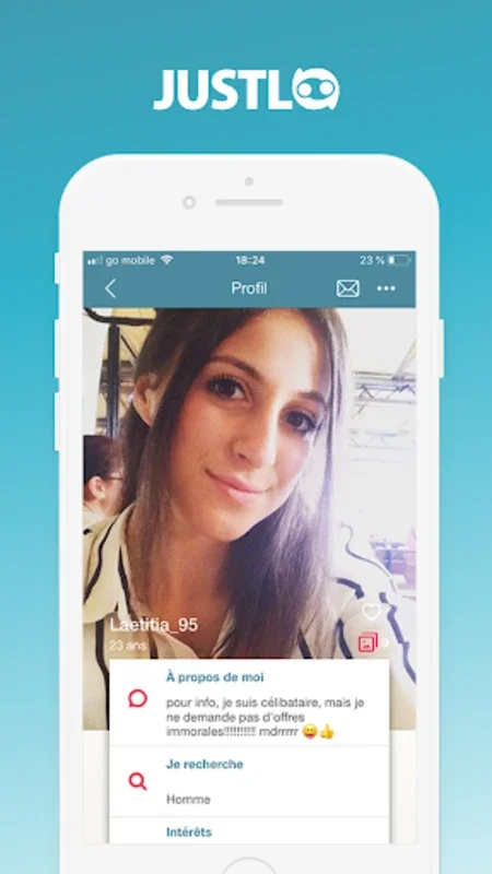 Justlo ® for Android: Find Matches Based on Interests