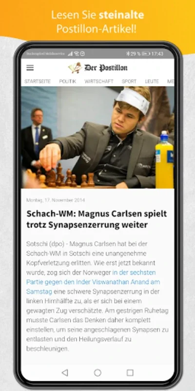 Der Postillon for Android - Satirical News Delight